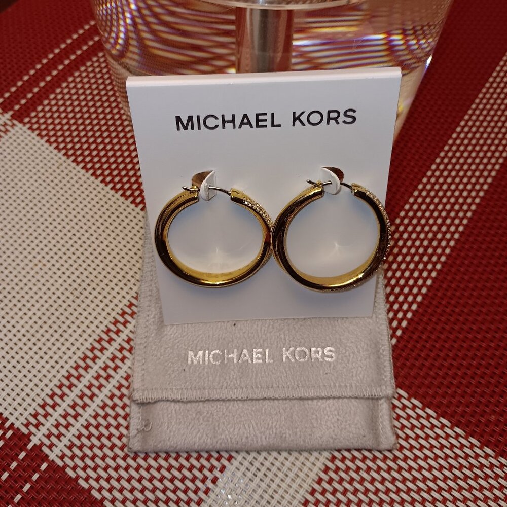 MICHAEL KORS hoop earings